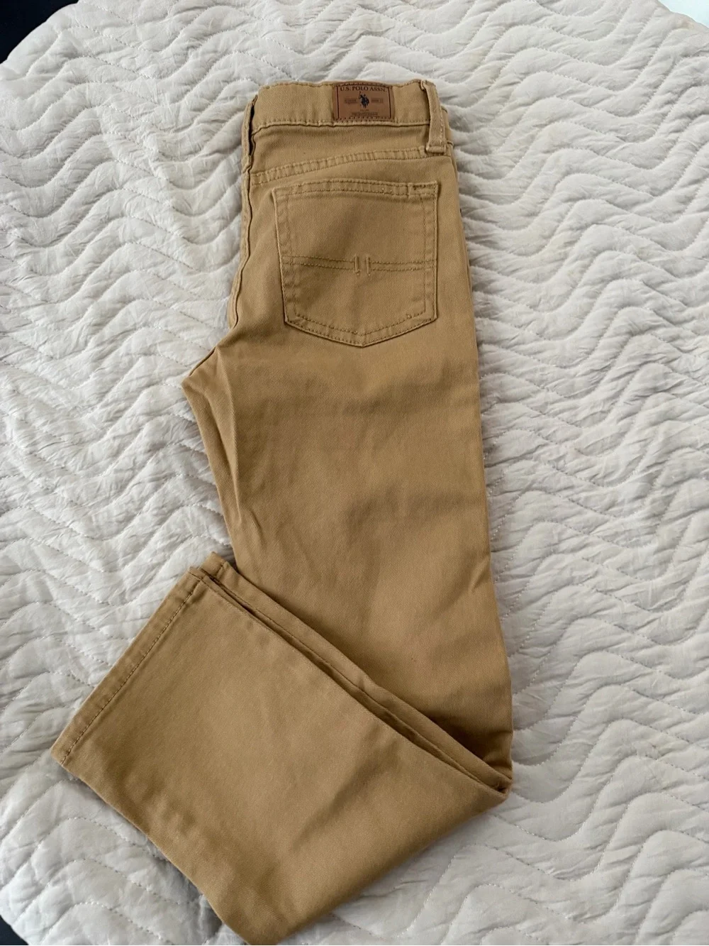 Tan U.S. Polo Assn. straight leg pants size 8